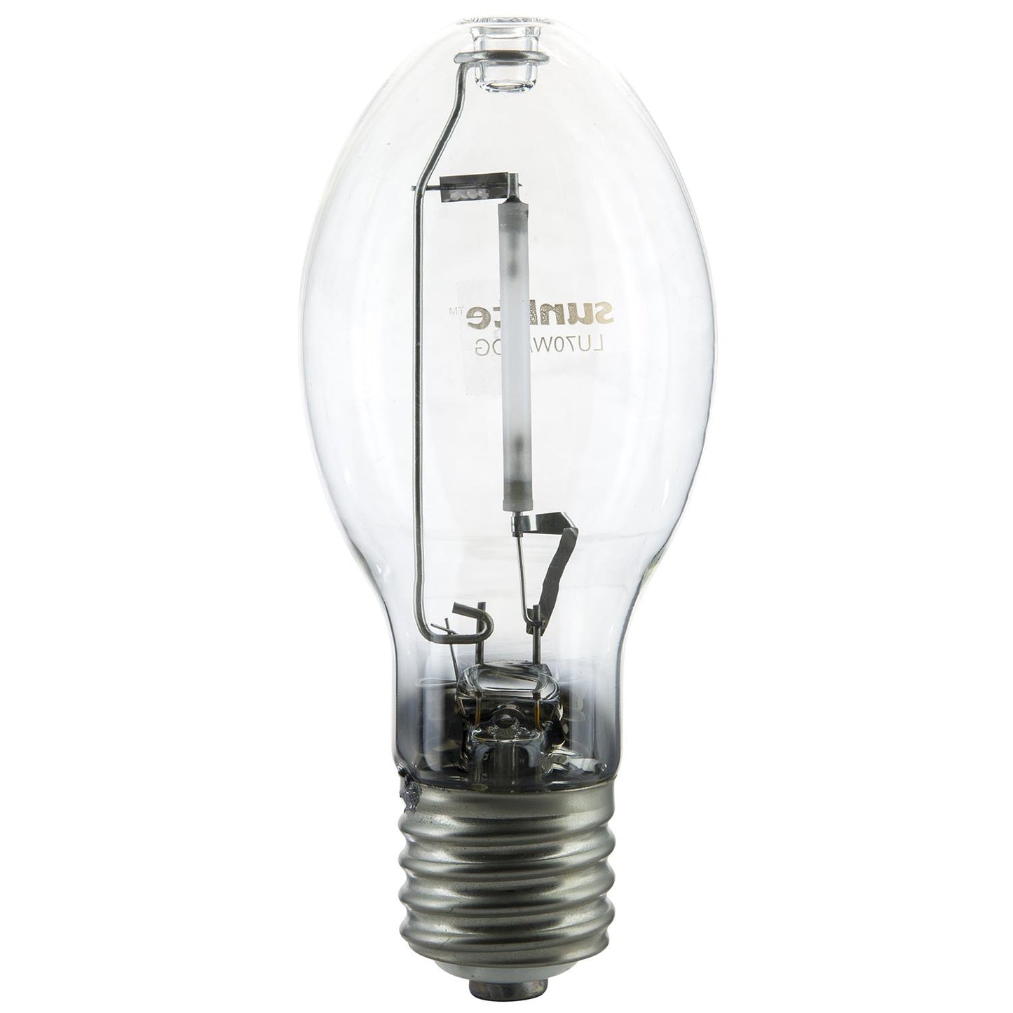 Sunlite 03625-SU LU70/MOG 70 Watt High Pressure Sodium Light Bulb, Mogul Base (E39), ANSI Code S62, 6300 Lumen, 24000 Life Hours, Clear, 2100K