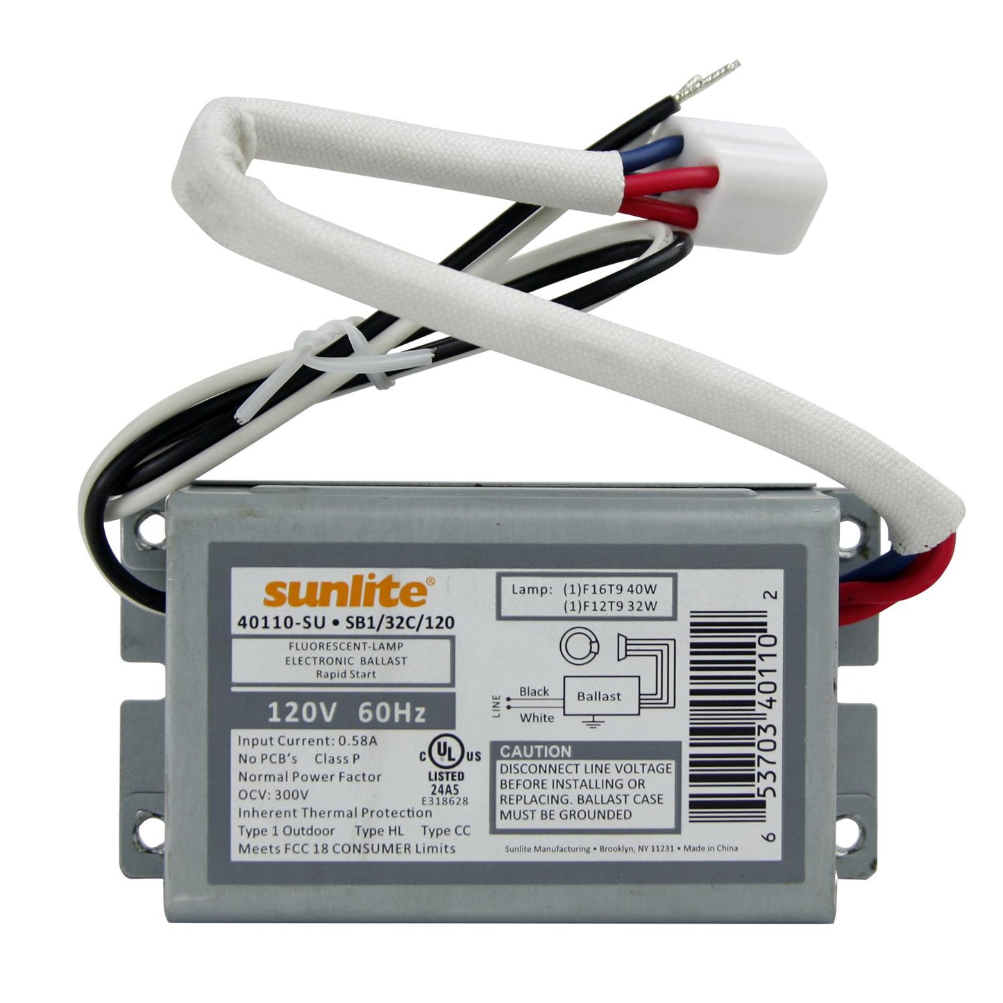 Sunlite 40110 SB132C120 FC12 120V Electric Ballast