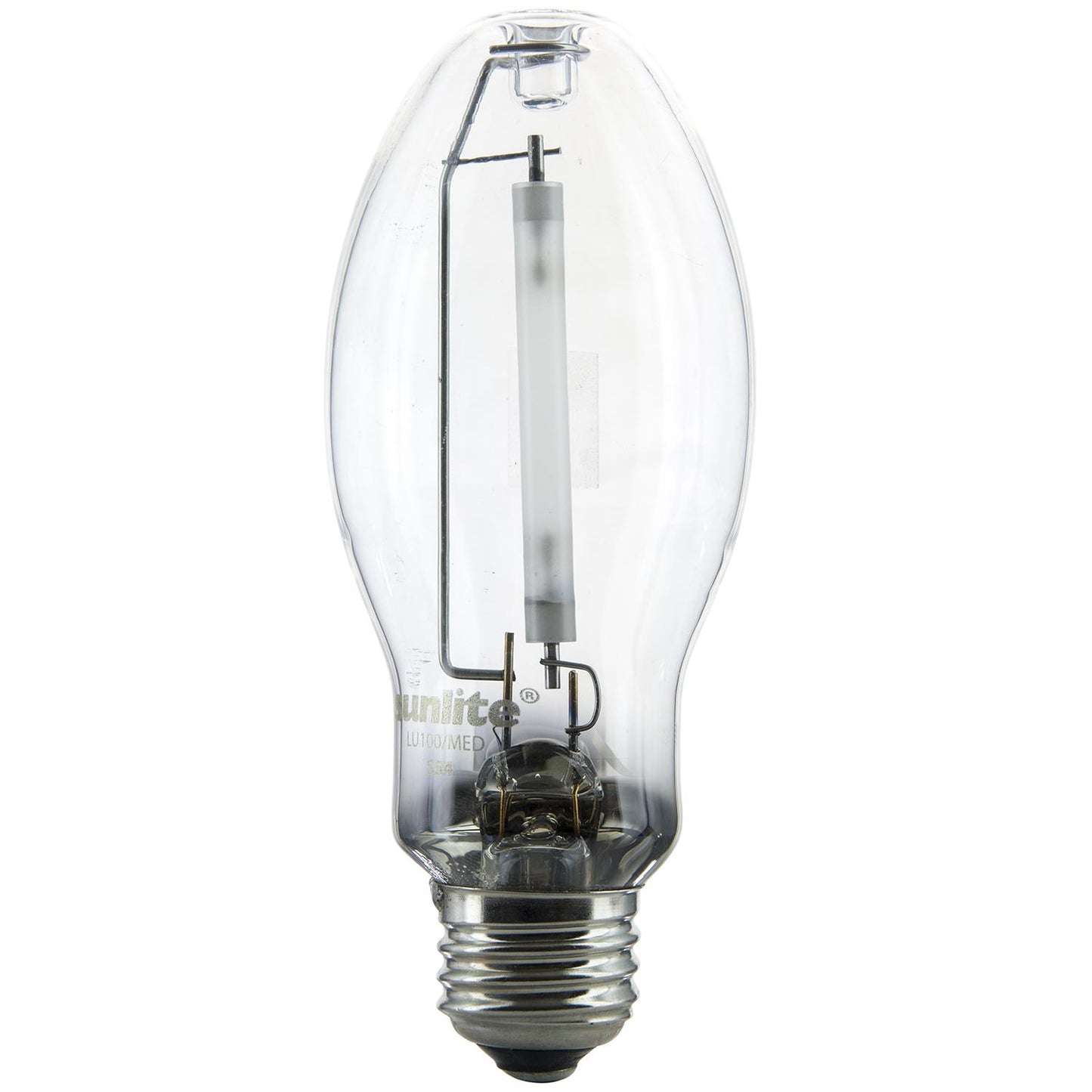 Sunlite 03615-SU LU100/MED High Pressure Sodium Light Bulb, 100 Watts, ED17/MED, Medium Base (E26), ANSI Code S55, 8500 Lumen, 20000 Life Hours, Clear, 2100K