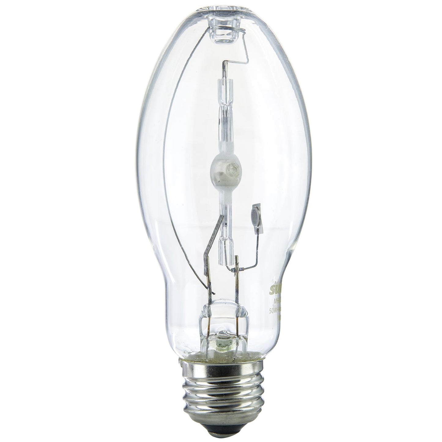 Sunlite 03637-SU MH50/U/MED M110 Metal Halide Lamp, 50 Watts, Pulse Start, Medium Base (E26), ED17, 10,000 Hours Life, 3400 Lumen, Clear Finish, 4000K