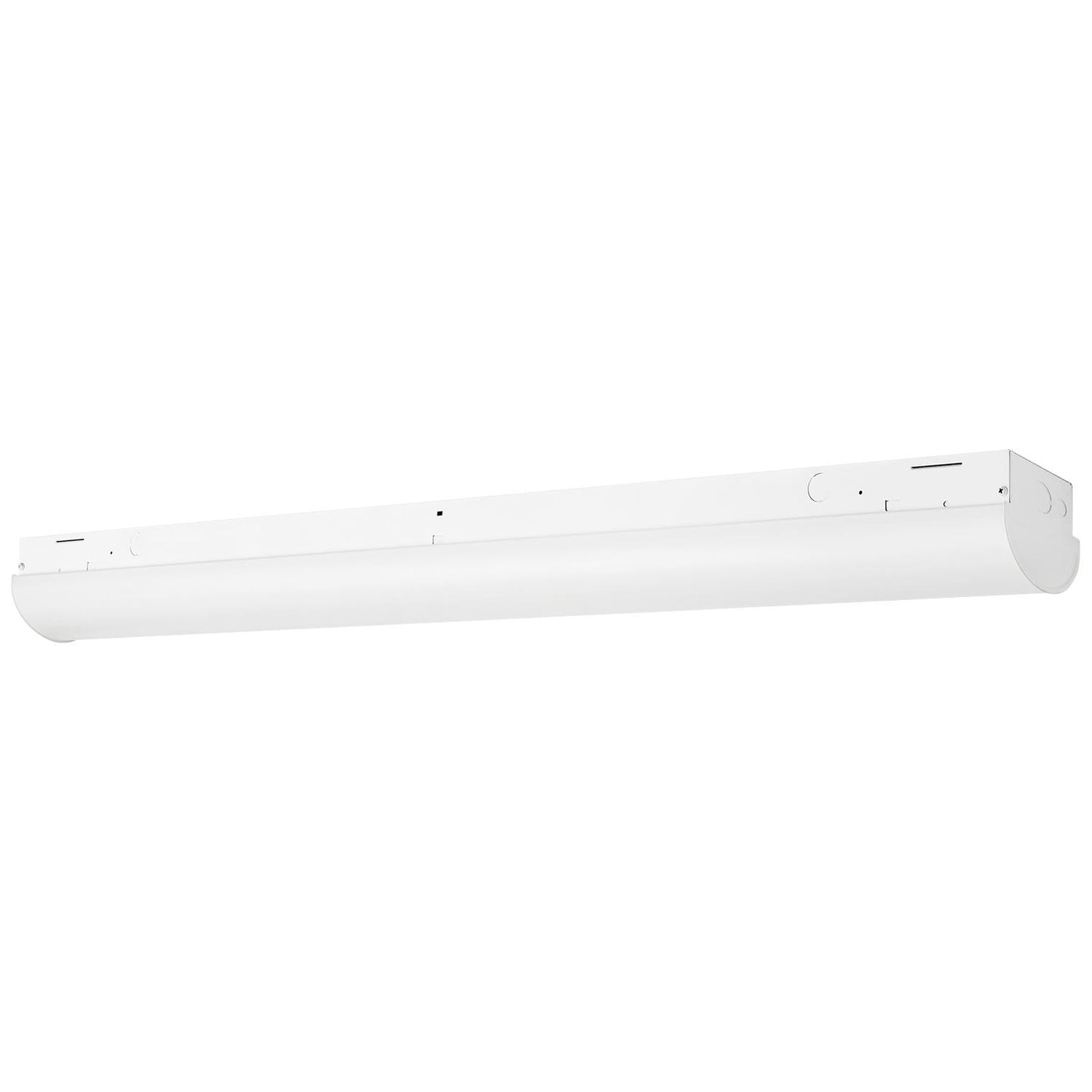 Sunlite 85479 4-Foot LED Linear Strip Light Fixture, 40 Watts, 120-277 Volts, Dimmable, 50,000 Hour Life Span, 3500K Neutral White, 80 CRI, Surface Mount, Steel Body, UL & DLC Listed