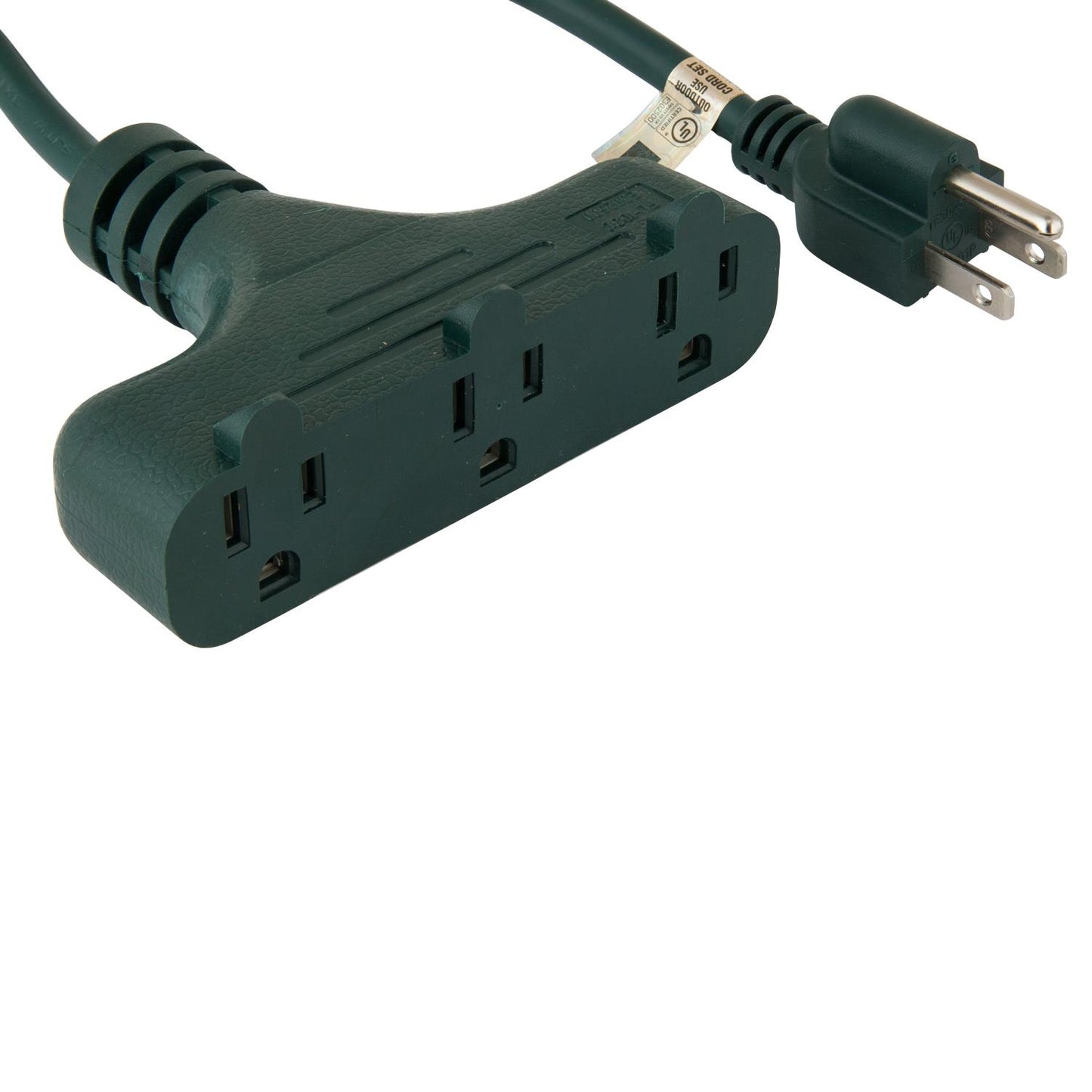 Sunlite EX9-16/3 9 Foot Extension Cord Tri Tap