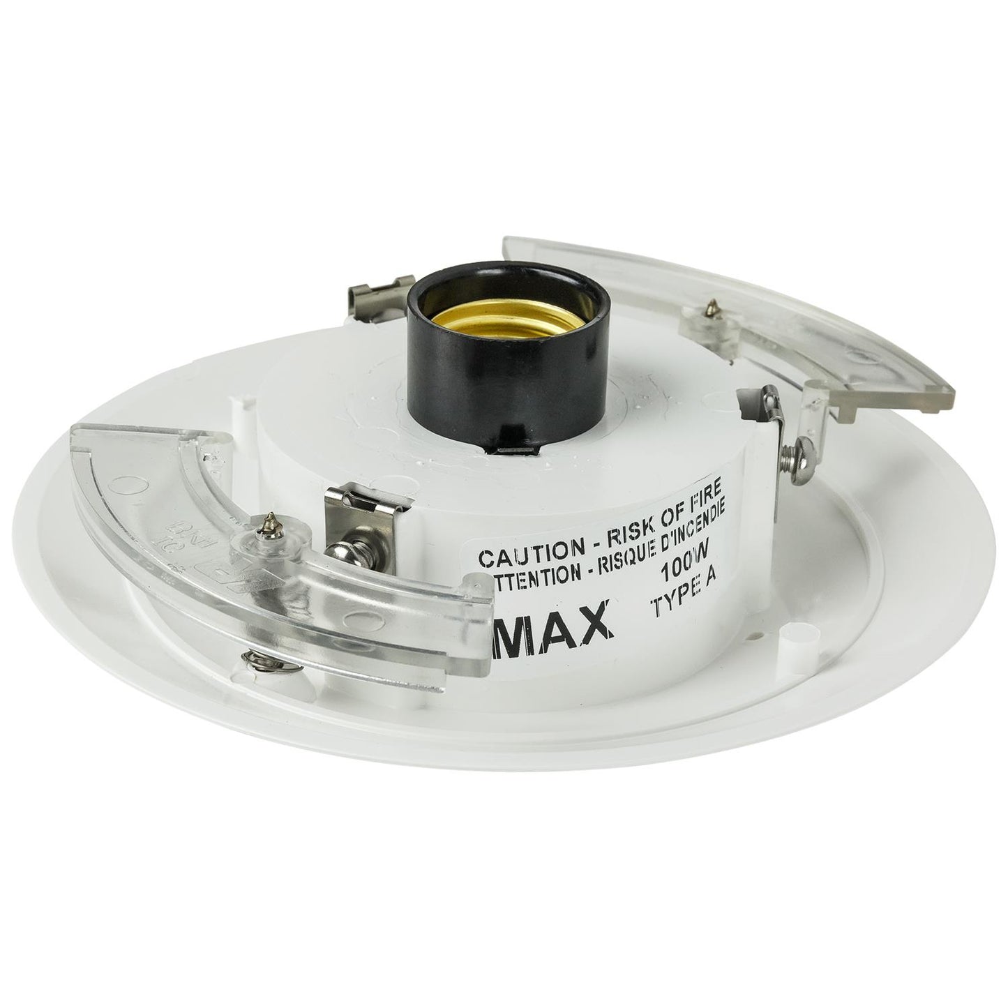 Sunlite 12" Decorative Outdoor Neckless Globe Polycarbonate Post Fixture, White Finish, White Lens, 3" Post Mount (not included)