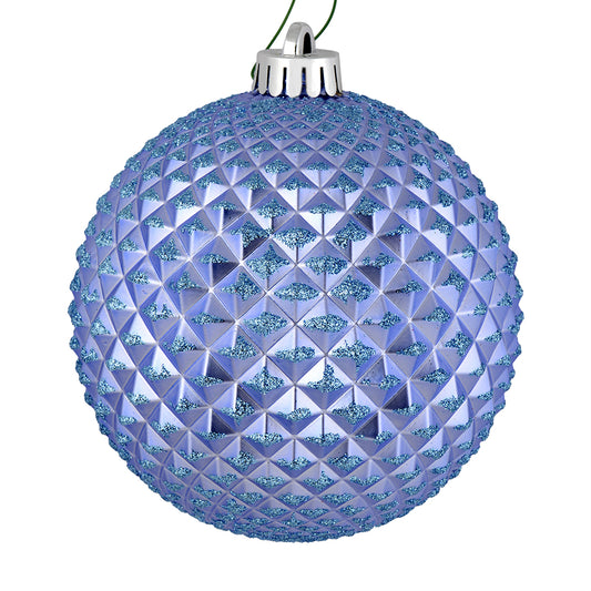 Vickerman 2.75" Lilac Durian Glitter Ball Ornament 12 per Bag