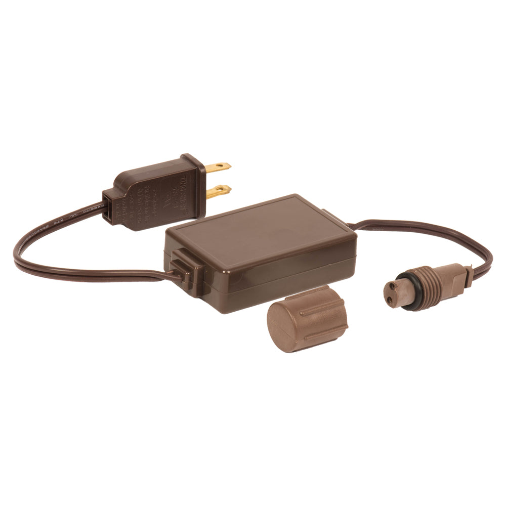 Vickerman 12" UL Rectified Coaxial Brown Wire Power Cord 2/Bag.
