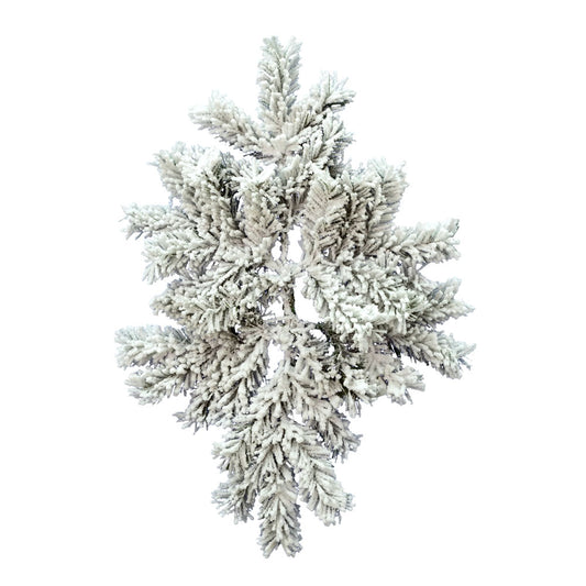 Vickerman 24" Flocked Alaskan Pine Artificial Christmas Swag Unlit
