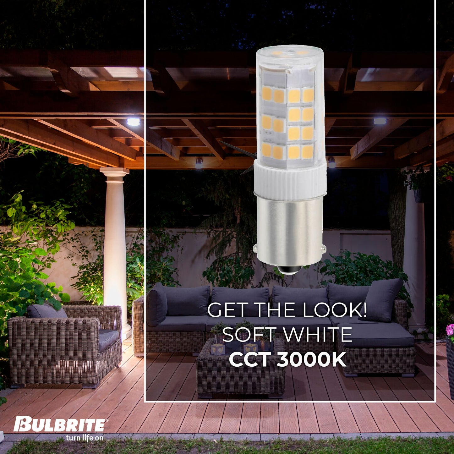 BULBRITE LED T4 SINGLE-CONTACT BAYONET (BA15s) 4.5W DIMMABLE LIGHT BULB 3000K/SOFT WHITE 35W INCANDESCENT EQUIVALENT 2PK (770617)