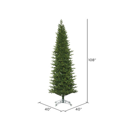 Vickerman 9' x 40" Eagle Fraser Slim Artificial Christmas Tree Unlit