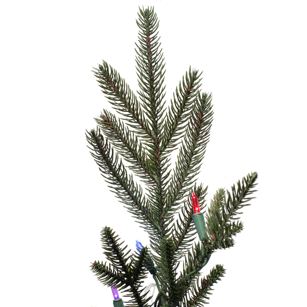 Vickerman 9' x 68" Kamas Fraser Fir Artificial Christmas Tree Multi-colored Dura-Lit LED lights