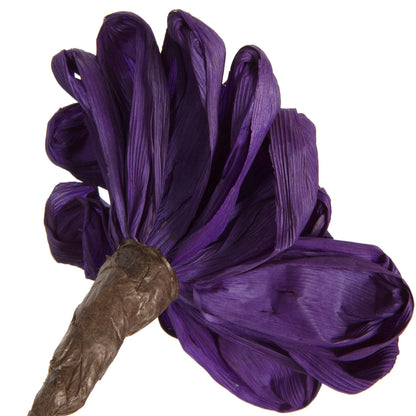 Vickerman Natural Botanicals 6" Violet Maize Dahlia. 6 stem/bag. Dried and preserved.