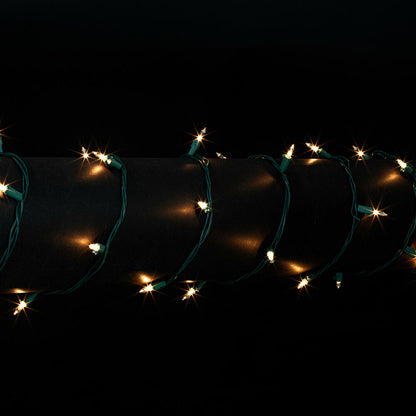 Vickerman 100 Clear Mini Light on Green Wire 33' Christmas Light Strand