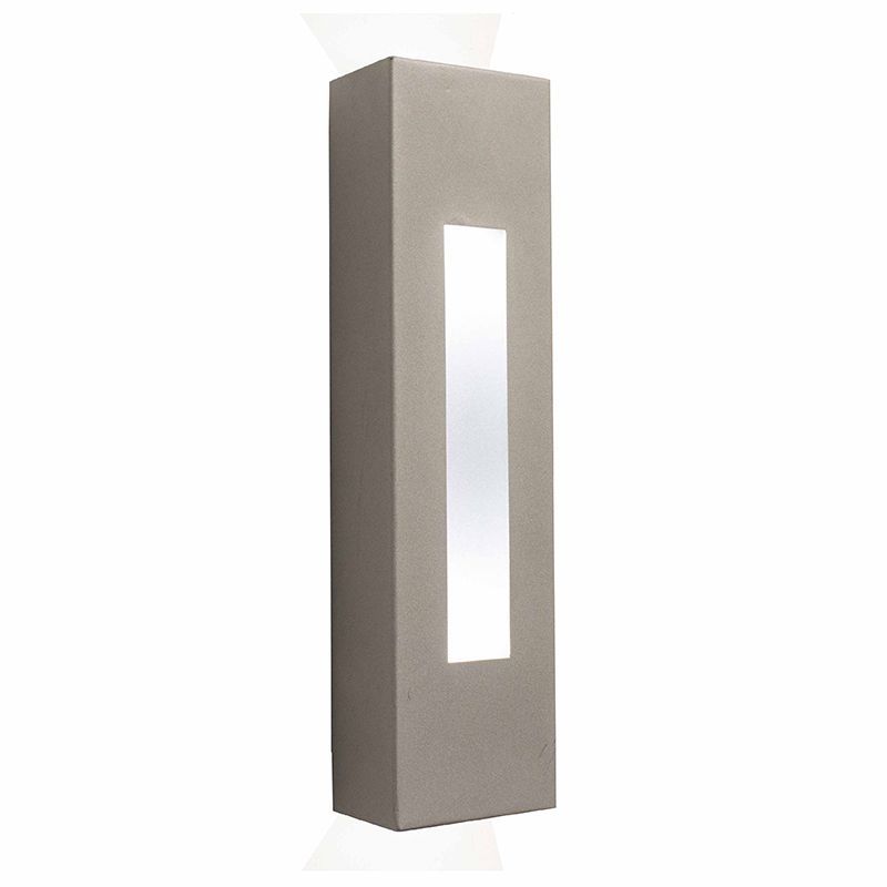 Westgate LED Wall Sconce Light, Outdoor Lighting, 10W(2.5Wx4), 900 Lumens, 4000K, Silver Finish