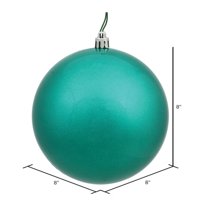 Vickerman 8" Teal Candy Ball Ornament