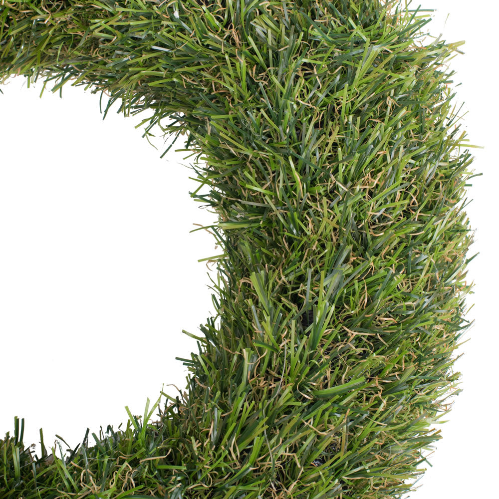 Vickerman 10" Artificial Green Grass Wreath Pack of 2