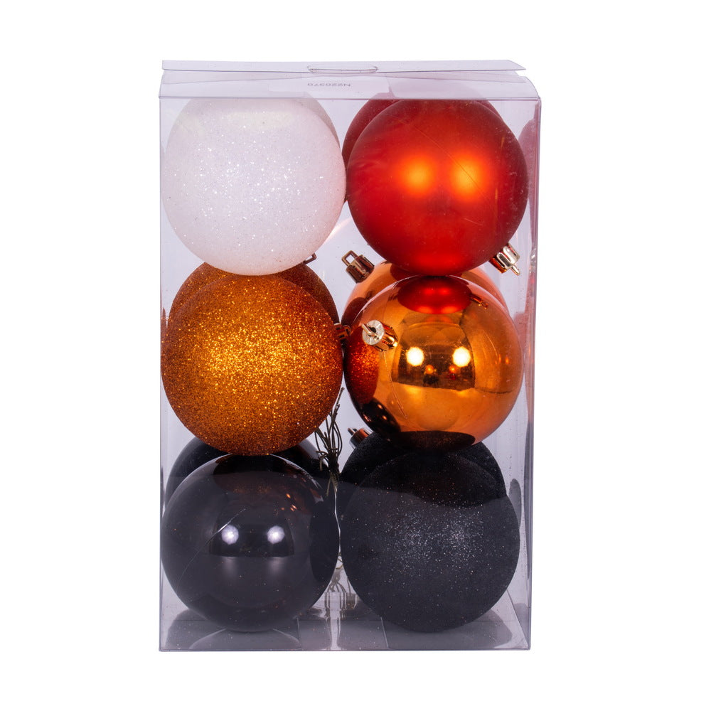 Vickerman 3" Orange Black and White Ornament Assortment 12 per box.