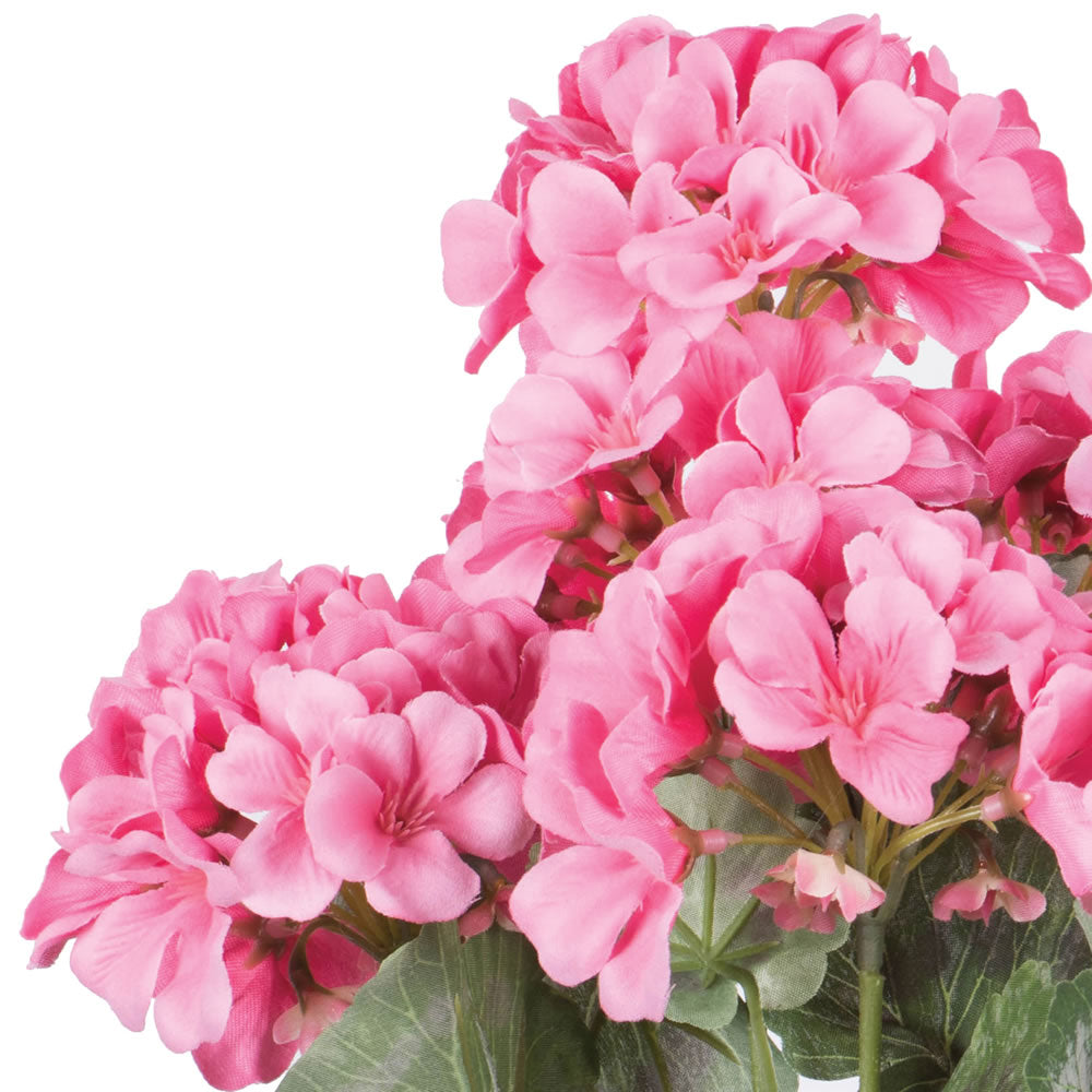 Vickerman 19 5" Artificial Coral Geranium Bush.