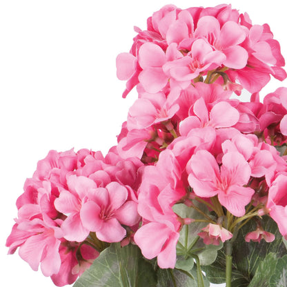 Vickerman 19 5" Artificial Coral Geranium Bush.