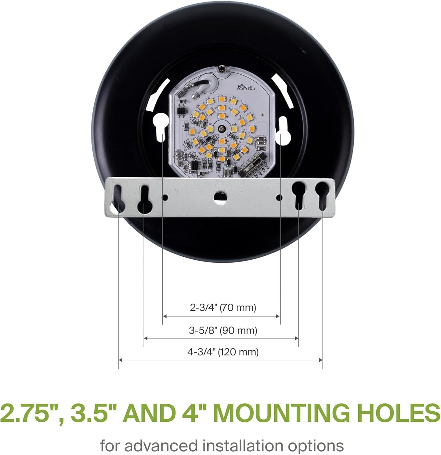 ASD Lighting LED Disk Light 4inch 10W 120V Triac 2700/3000/3500/4000/5000K Black UL