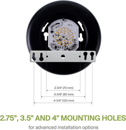 ASD Lighting LED Disk Light 4inch 10W 120V Triac 2700/3000/3500/4000/5000K Black UL