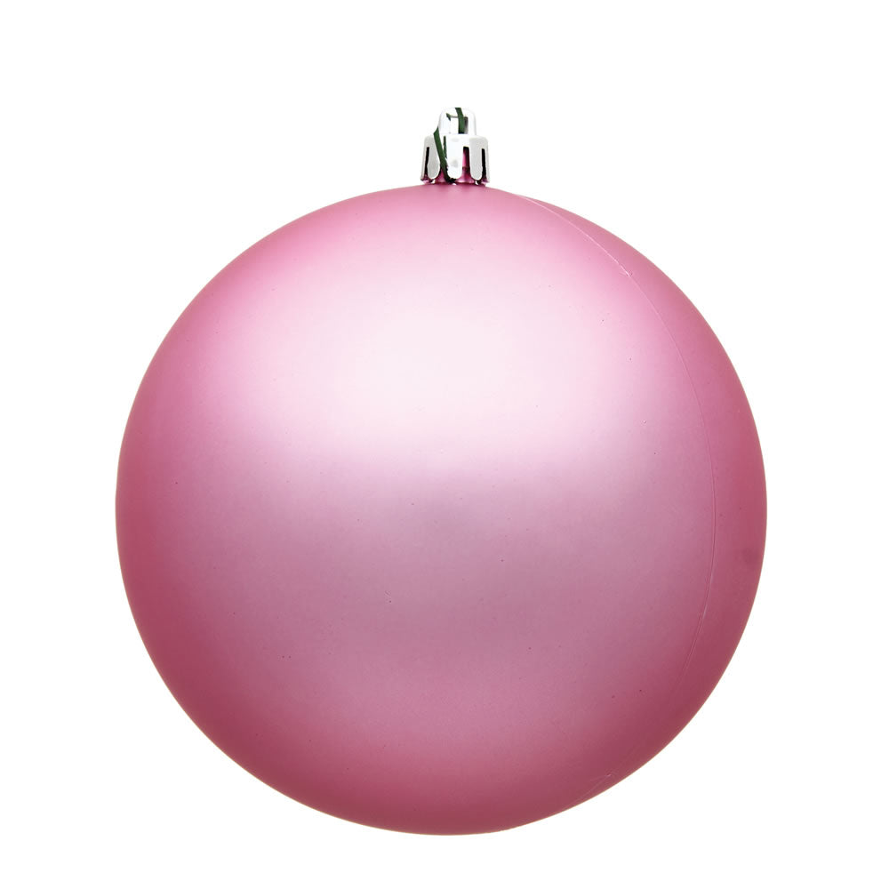 Vickerman 12" Pink Matte Ball Ornament