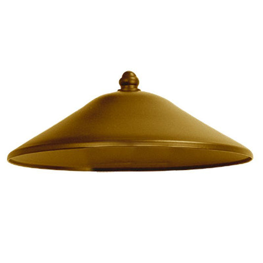 Westgate Model 21 Aluminum Path Light Cap, Antique Brass, Landscape Lighting, Dark Brass Finish