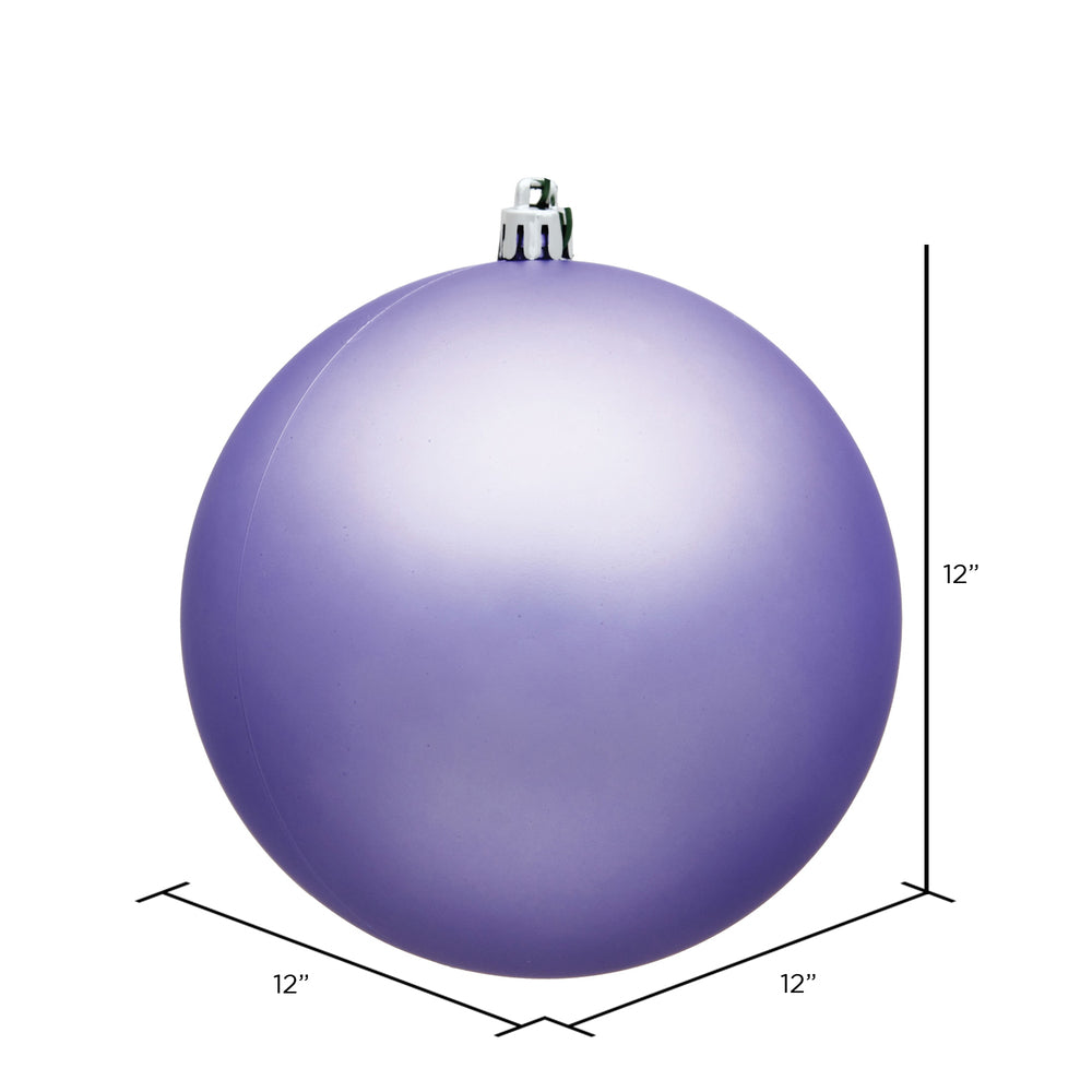 Vickerman 12" Lavender Matte Ball Ornament