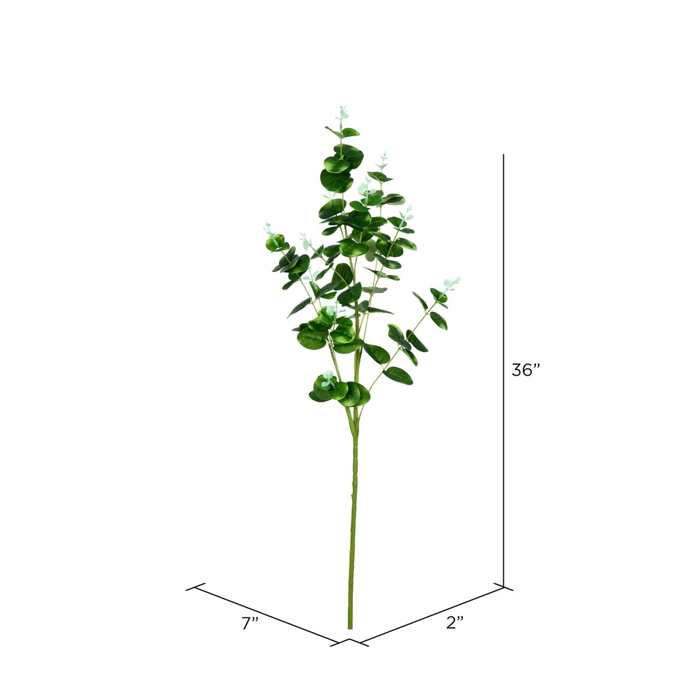 Vickerman 36" Artificial Gray/Green Money Leaf Spray.