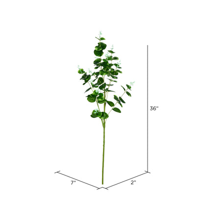 Vickerman 36" Artificial Gray/Green Money Leaf Spray.