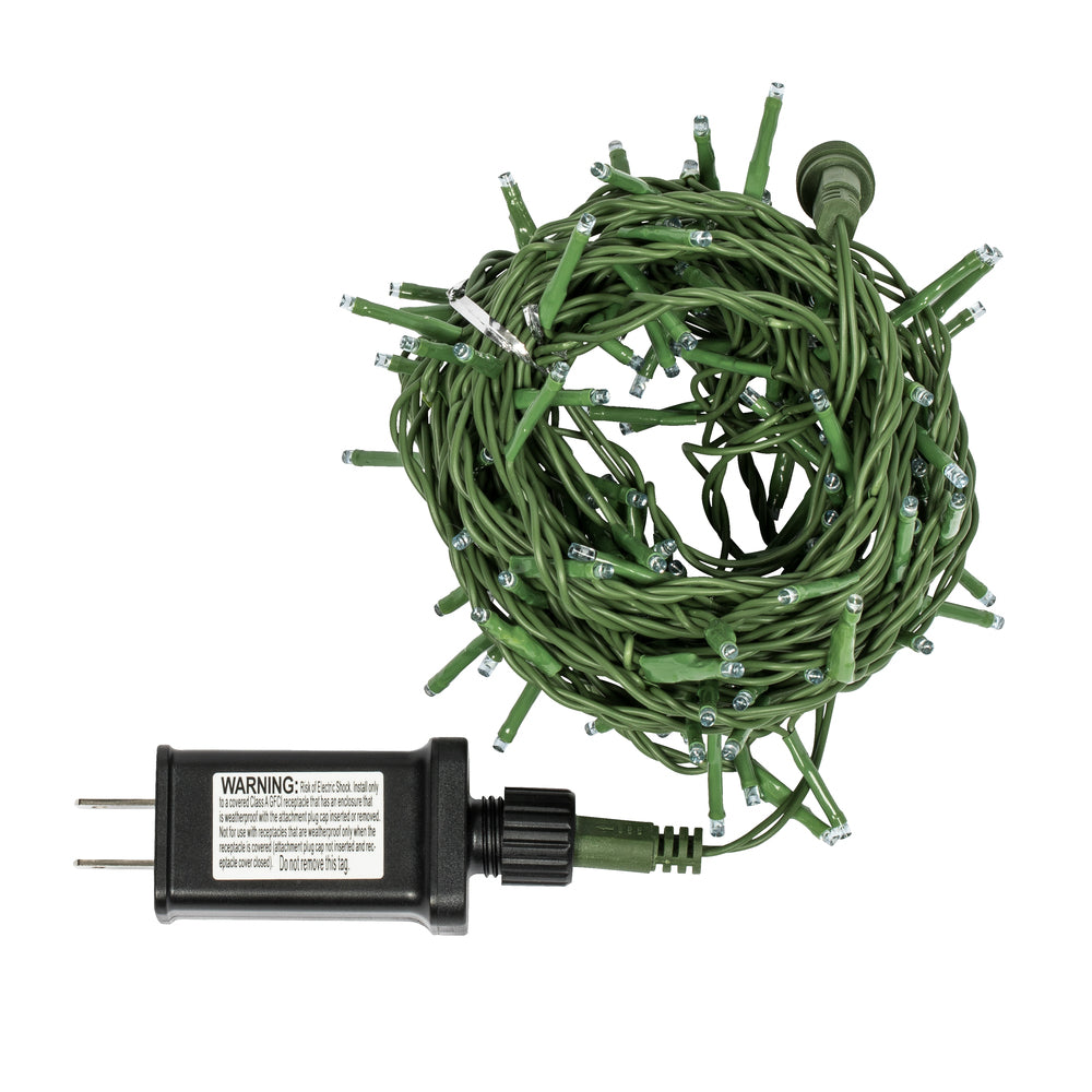 Vickerman 144 Blue LED Cluster Light Set 24' Christmas Light Set Green Wire