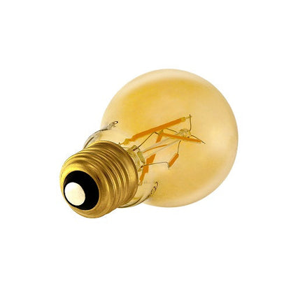 Euri Lighting VA19-3020ea Vintage LED 60-Watt Equivalent A19 Filament Lamp E26 Base Amber Glass Dimmable - 2700K