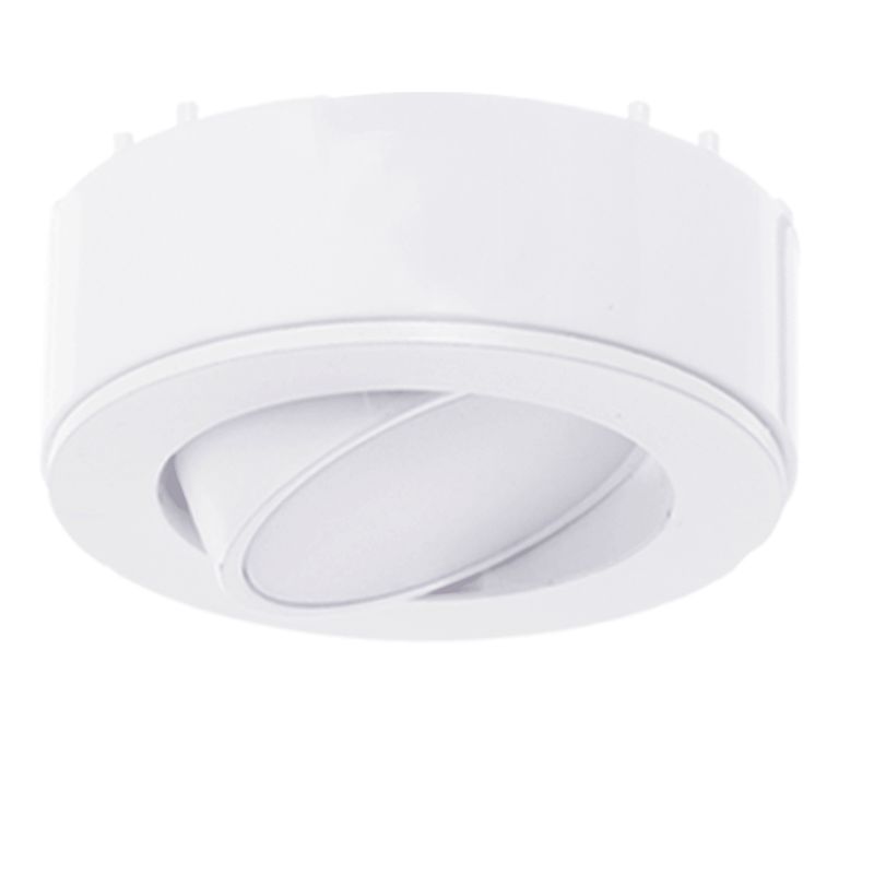 Westgate 12V Adj. Slim Puck Light, ETL, 4000K, White, Undercabinet Lighting, 4.5W, 250 Lumens, 4000K, White Finish, TRIAC Dimming