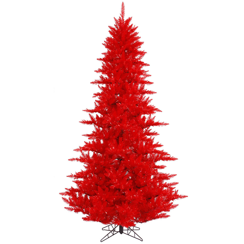 Vickerman 9' Red Fir Artificial Christmas Tree Unlit