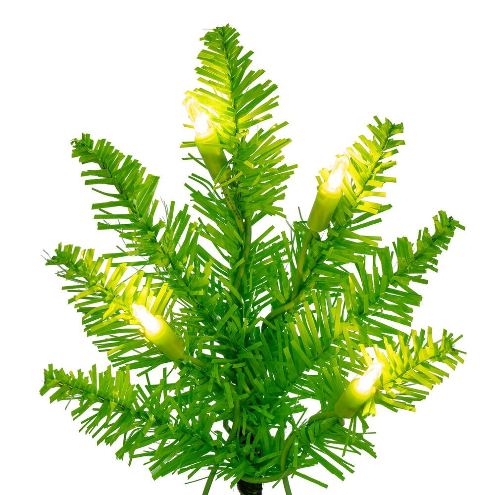 Vickerman 3' Lime Fir Artificial Christmas Tree Lime  Dura-lit LED Lights