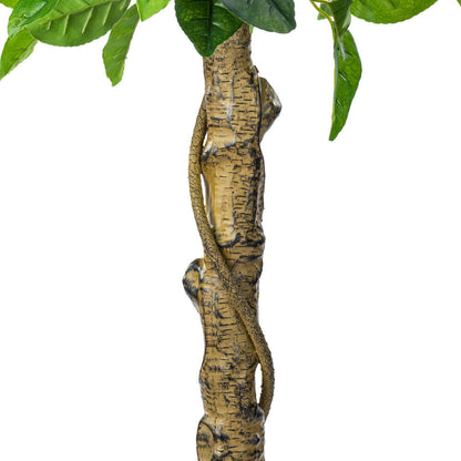 Vickerman 51" Artificial Green and Yellow Real Touch Lemon Tree.