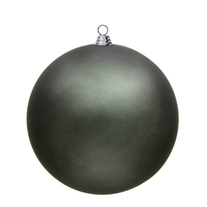 Vickerman 15.75" Pewter Matte Ball Ornament