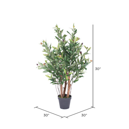 Vickerman 30" Artificial Olive Tree.