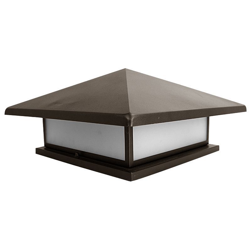 Westgate Medium Pier-Mount 9In Base 6.5In Height, 15W 30/40/50K Oil-Rubbed Bronze, Outdoor Lighting, 15W, 430 Lumens, 30K/40K/50K