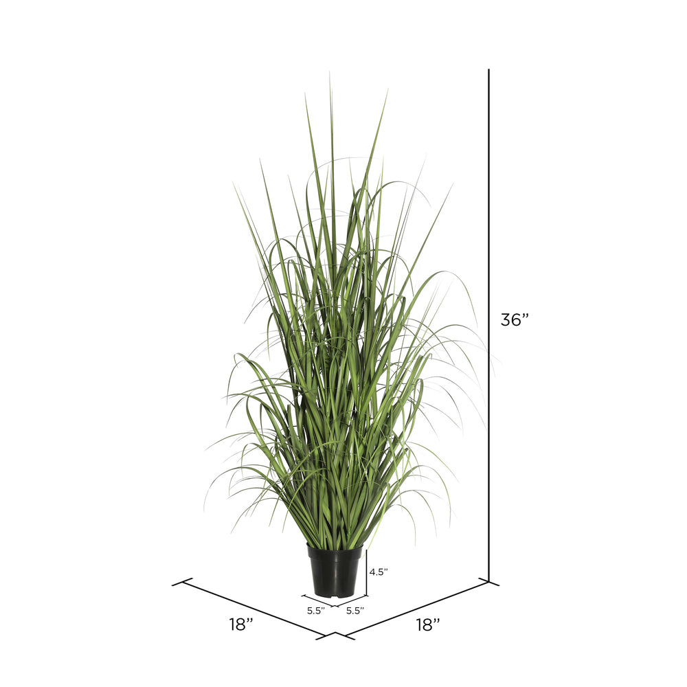 Vickerman 36" Artificial Green Potted Ryegrass.