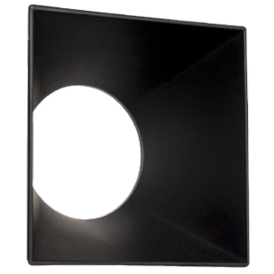 Westgate Lrd Series 4In Square Color Trim - Black, Residential Lighting, Black Finish