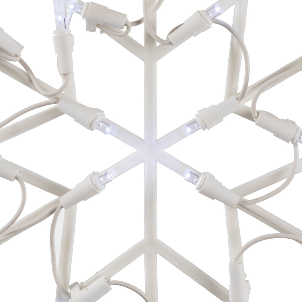 Vickerman 16" Snowflake Wire Silhouette with 35 LED Lights