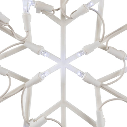 Vickerman 16" Snowflake Wire Silhouette with 35 LED Lights