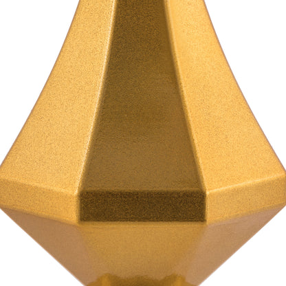 Vickerman 8" Honey Gold Candy Finish Diamond Finial Ornament Pack of 2