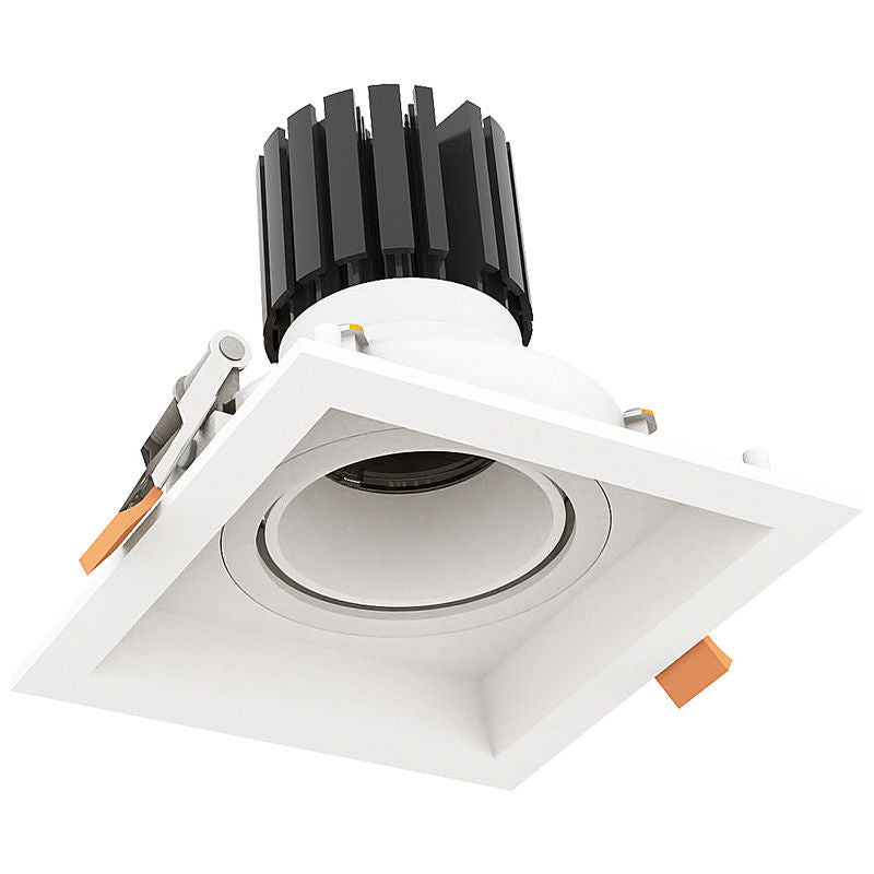 Westgate LED Recessed Light With 1 Slot White Trim, Residential Lighting, 10W, 700 Lumens, 5000K, White Finish, TRIAC LED Dimmer