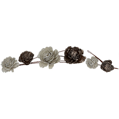 Vickerman 2"- 6" White Champagne Sola Rose Assorted 23 per Window Box Dried