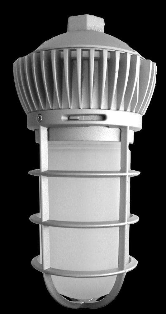 Westgate LED Universal Vapor Lights, (All Mounting Options In One Box) 120-277V, IP65 Nema 3R, Industrial Lighting, 12W, 900 Lumens, 5000K, Silver Finish