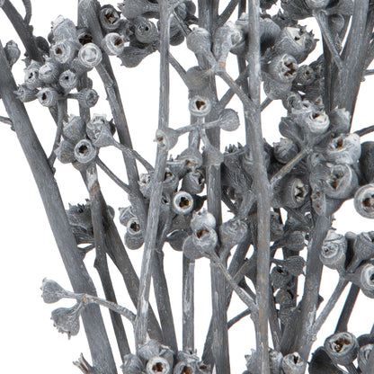 Vickerman Natural Botanicals 13" x 1-3" Red Gum Branch Gray Frosted 14 stems per unit