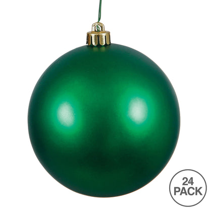 Vickerman 2.4" Emerald Matte Ball Ornament 24 per Bag