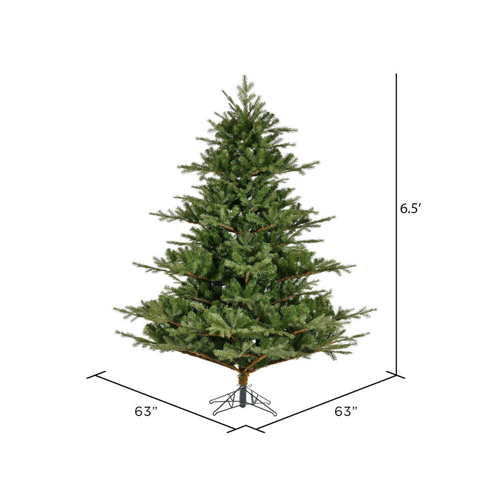 Vickerman 6.5' x 63" Sherwood Fir Artificial Christmas Tree Unlit