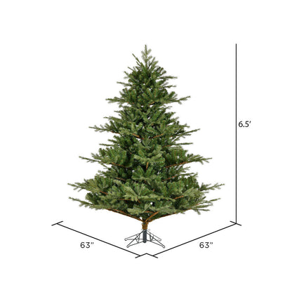 Vickerman 6.5' x 63" Sherwood Fir Artificial Christmas Tree Unlit