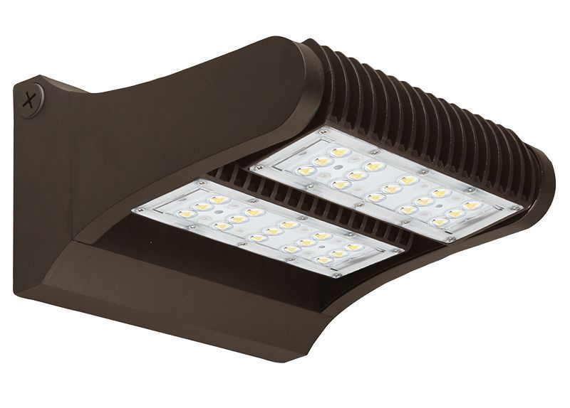 Westgate LED Rotatable Wall Packs, 120-277V, Outdoor Lighting, 80W, 10800 Lumens, 4000K, Dark Bronze Finish